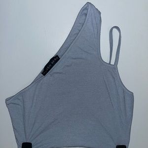 Blue cropped tank